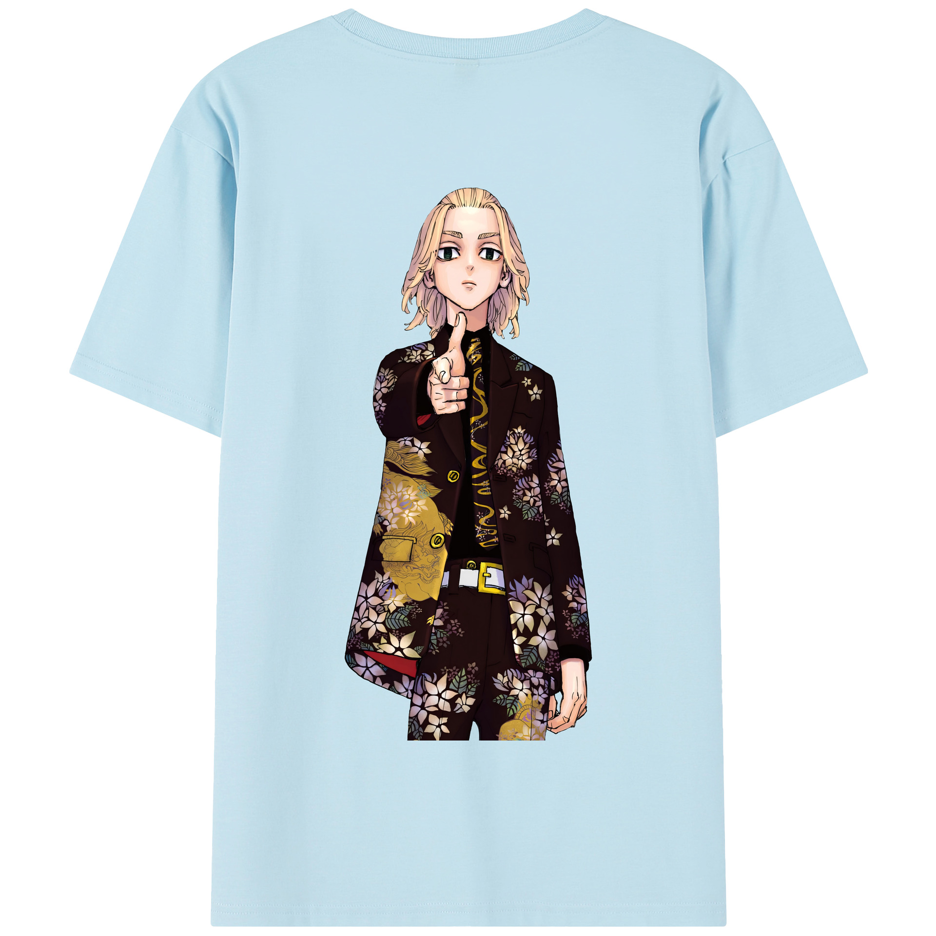 （画像用） 東京リベンジャーズ Tokyo Revengers 綿100％半袖Tシャツ（背面プリント）